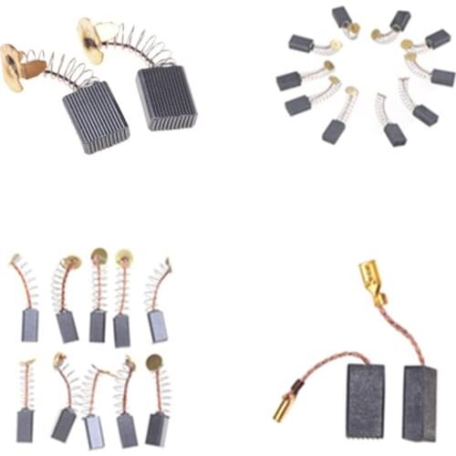 5Sizes 10 Pieces Mini Drill Electric Grinder Replacement Carbon Brushes Spare Parts For Electric Motors Dremel Rotary Tool