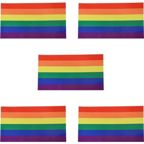6.5*11.5 CM car stickers rainbow car stickers flag car LGBT car gay stickers stickers I5G0