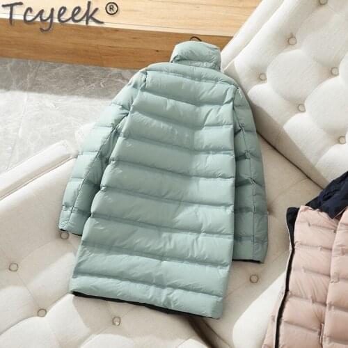 White Winter Duck Down Coat Female Parkas Woman Jacket Korean Puffer Womens Down Jacket Womens Clothing 2099002 LW