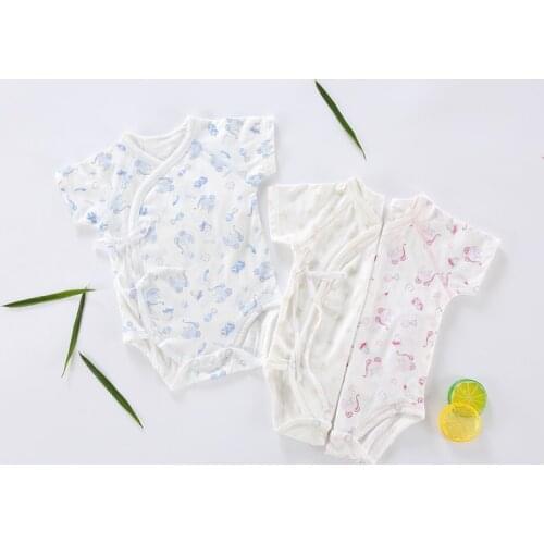 Baby clothes bodysuit 100% cotton boy girl summer clothes short sleeves round neck kids overalls pajamas baby sleepwear bodysuit