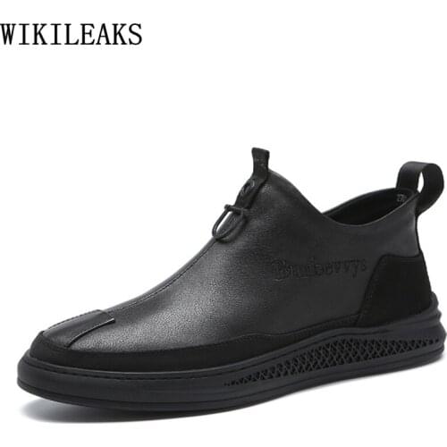 Designer Men Loafers Shoes Leather Casual Shoes Men Black Slip on Shoes for Men 2021 Zapatillas De Hombre Chaussure Homme Scarpe