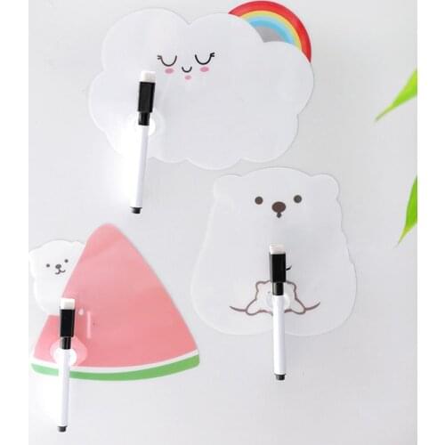 Message Board Cute Reuseable Cloud Design Erasable Whiteboard with Stain Resistant Technology for Fridge