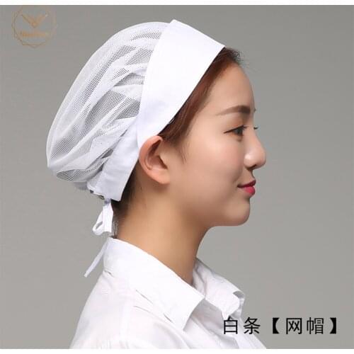 Kitchen Chef Hat Cook Cooking Hygienic Cap Food Cap Baking Breathable Smoke-proof Dust Men And Women Work Hat Breathable Mesh