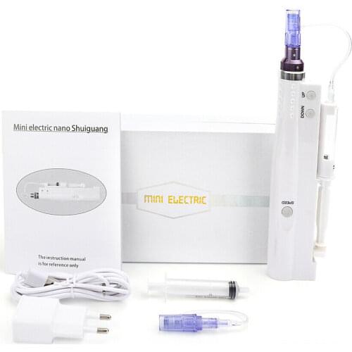 Hydra Injector Derma Pen Nano Mesotherapy Microneedle Pen Pressure Mesogun Portable Water Injector Machine for Face Anti Wrinkle