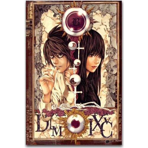 Art Print Hot New Death Note L Anime Most Amazing Cartoon 14x21 24x36 27x40 Inch Silk Poster Wall Canvas Decoration X-270