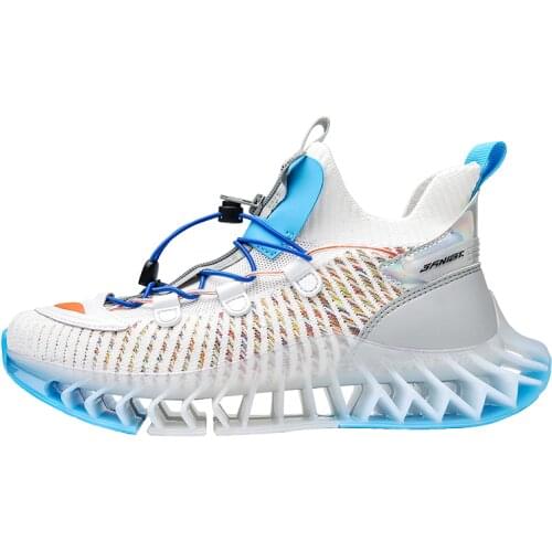 Trendy Men Blade Running Shoes Breathable Mesh Sneakers Antiskid Damping Outsole Walking 2021 Training Jogging 39-46 Zapatillas