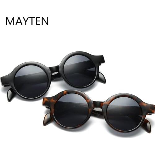 Adult Round Plasic Sunglasses Women Solid Fashion Beach Sunglasses Mens Popular Trend Leopard Print Sunglasses UV400