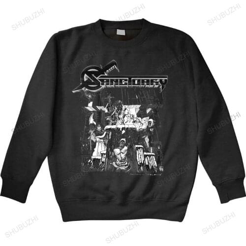 Men autumn sweatshirt black hoody SANCTUARY REFUGE DENIED NEVERMORE METAL CHURCH HELSTAR women warm hoody