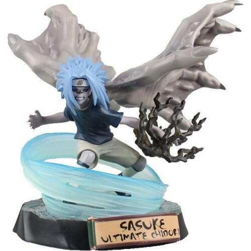 NARUTO Uchiha Sasuke Curse Seal Thousand Birds Figures, toys, collections, birthday gifts Car desk computer decoration