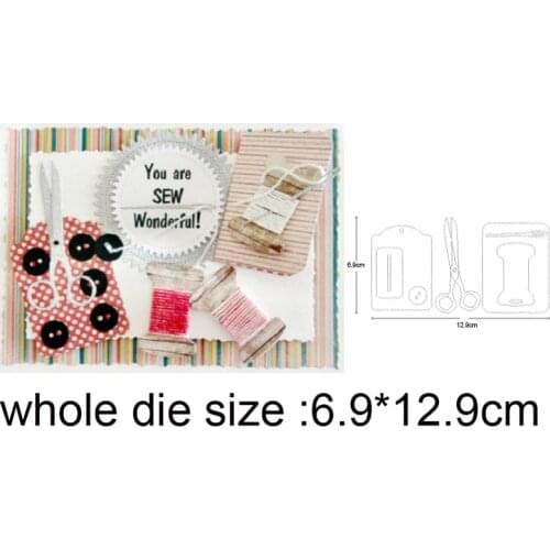 Scissors Sewing Suit Metal Cutting Dies Stencils For Scrapbooking dies DIY Crafts Paper Cards Making Embossing Die Cuts 2020 New