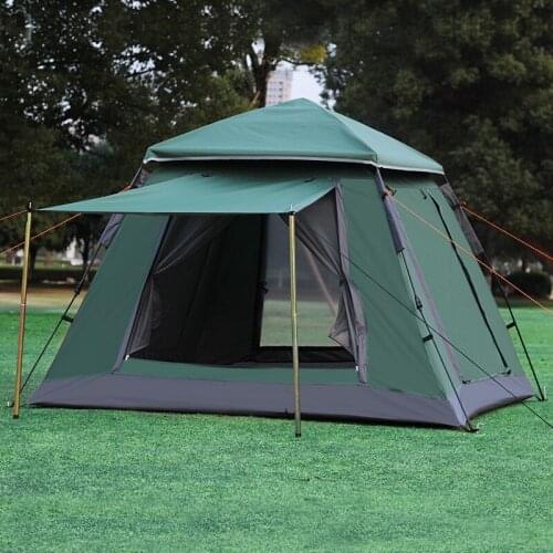 4-5 People Fully Automatic Spring Speed Open Tent With Large Space And Thick Rainstorm-proof Outdoor Camping Tent