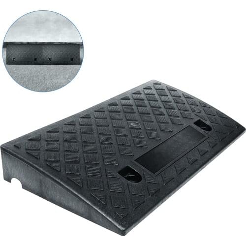 Threshold Ramp Portable Step Mat Ramp Mat Lightweight Curb Ramps Heavy Duty Ramp Mat for Vehicles Cars (Black)