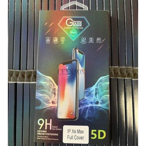 Senior Transparent edge 5D Full Cover Tempered Glass Screen Protector for iPhone XR XS Max X 8 7 6s plus with retail package