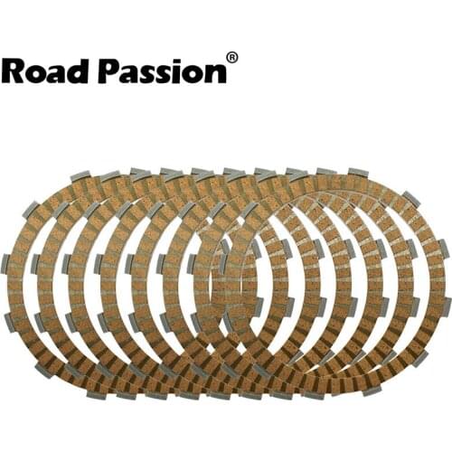 Road Passion 8pcs Motorcycle Clutch Friction Plates Kit For Harley FLTRX FLTRI FLTR FLTRU FLHRCI FLHRC FLHRS FLHRI FXCW FLHR