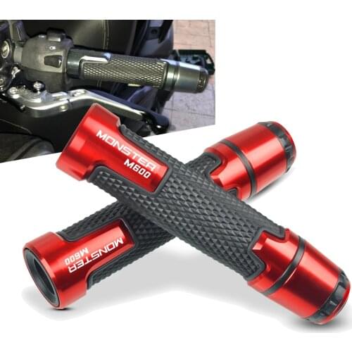 For Ducati Monster M600 696 695 796 400 M900 7/8'' 22mm Motorcycle knobs Anti-Skid scooter Handle ends Grips Bar Hand Handlebar