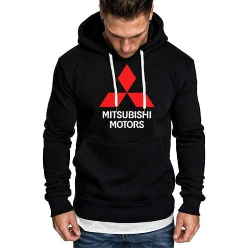 Hoodies Men Mitsubishi Car Logo Print Sweatshirt Spring Autumn Men Hoodie hip hop harajuku Fashion Casual Hoody Fleece tracksui