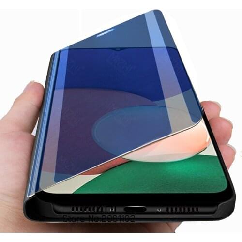 For samsung galaxy a22 5G case Luxury Smart Mirror Flip Cases for samsung galaxy a22 5G a 22 22a Stand Holder Phone Cover Coque