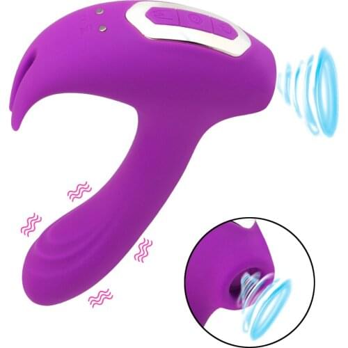 Sex Toys for Women Powerful Dildo Vibrating 11 Sucker Vibrator Modes Nipple Blowjob Clitoris Stimulator Silicone Vibration