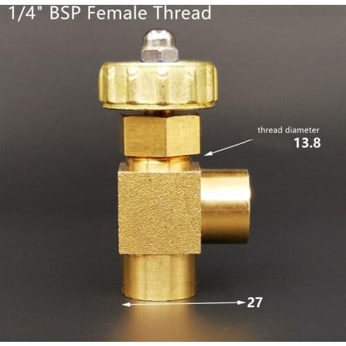 1/8" 1/4" BSP Female Thread Brass Needle Valve Switch Flow Regulating Valve