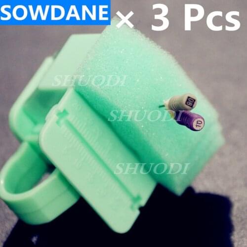 3 Pcs Dental Endo Finger Ring Endodontic File Ruler Guage Dentist Equipment Product ( without the files in image)