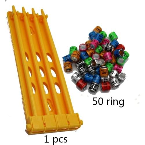 50 Pigeon Birds Parrot Rings Stand Birds Training Articles racing pigeon supplier foot place pigeon leg ring holder bands rack