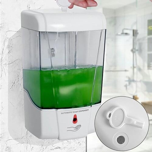 Battery Powered Public Smart Sensor Hand Washing Automatic Liquid Soap Dispenser for Kitchen Bathroom Accessories Set