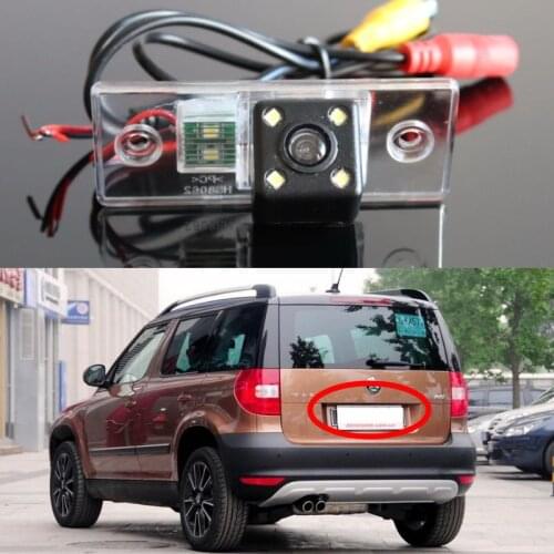 Car Rear View Camera For Skoda Yeti Fabia 6Y 5J MG MK1 MK2 1999~2014 CCD Night Vision Auto Backup Parking Camera HD Night Vision