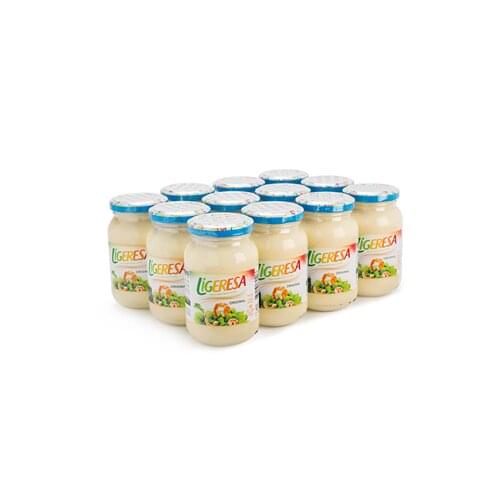 LIGERESA - CONSUMER mayonnaise-PACK 12 jars-225ML each unit-salads-meats-fish-sauces