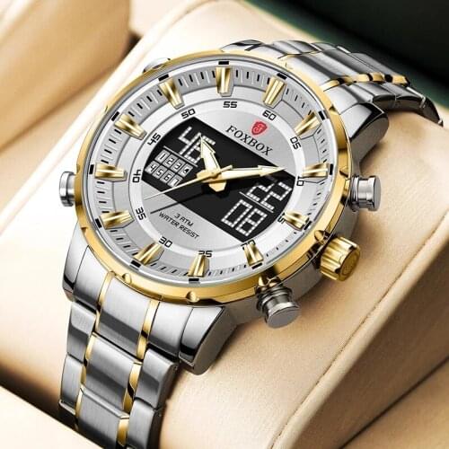 2021 LIGE New Wacthes Men Watch Clock Luxury Top Brand Military Quartz Watches Mens Waterproof Chronograph Sports Wristwatch+Box