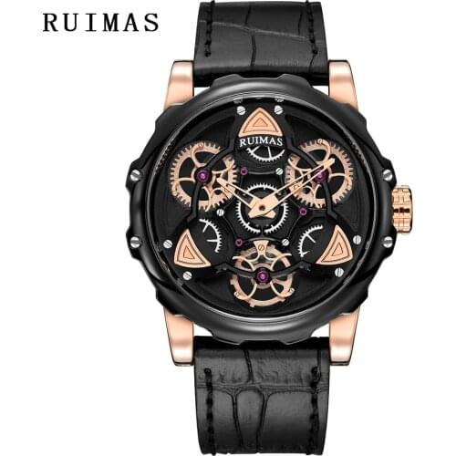 Fashion Watch Men Leather Strap Sport Rotating Dial Quartz Watches Mens Waterproof Clock Male Wrist watches Relojes Hombre