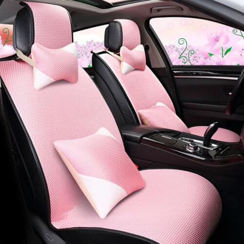 Car seat covers summer cooing cushion set pink blue for Chevrolet Blazer SPARK SAIL EPICA AVEO LOVA cruze Optra 560 610 630 730