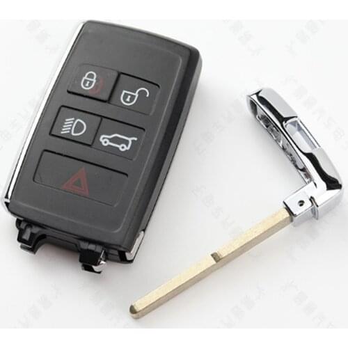 DAKATU Remote Car Key Case Cover 5 Buttons for Land Rover Range Rover Evoque Discovery Sport Replacement Smart Remote Shell