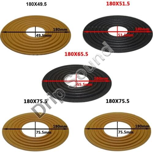 2pcs 49.5/51.5/65.5/75.5/100mm Core OD180mm Elastic Wave Loudspeaker Subwoofer Woofer Bass Speaker Repair Spider Damper