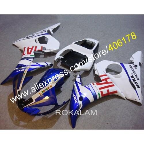 For Yamaha YZF-R6 2003 2004 YZF R6 YZF 600 R6 03 04 2003 2004 Blue Motorcycle Body Kit Fairings (Injection Molding)