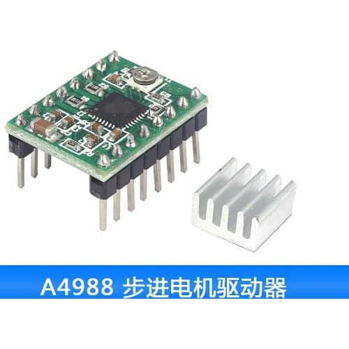 Green version 10pcs/lot Reprap Stepper Driver A4988 Stepper Motor Driver Module with Heatsink Free Shipping