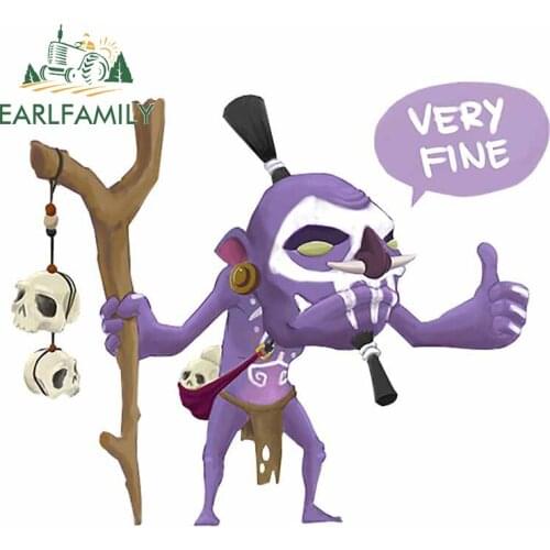 EARLFAMILY 13cm x 11cm for Very Fine Skull Car Sticker Cartoon Decal Personality Windows Sunscreen Scratch-Proof Vinyl Car Wrap