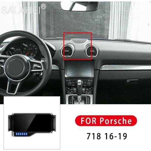 Electric Car Bracket Car Mobile Phone Navigation Bracket Rechargeable For Porsche 718 2016 2017 2018 2019 Auto Accessories
