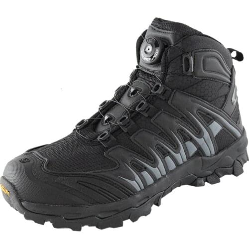 ESDY new outdoor all terrain rapid response shoes automatic buckle lacing system breathable hiking hiking shoes cycling boots