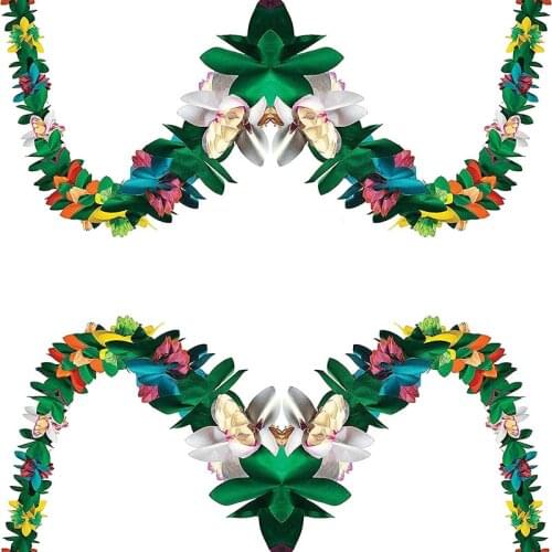 Garland for Summer Tropical Hawaiian Luau Beach Party Moana Jungle Theme Birthday Wedding Baby Shower Decoration