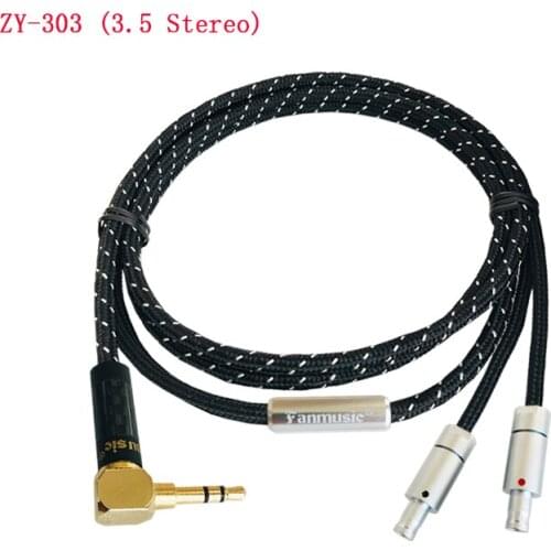 ZY HiFi OCC 6N HD800 800s 820 Portable Headphone Upgrade Cable 1.2m