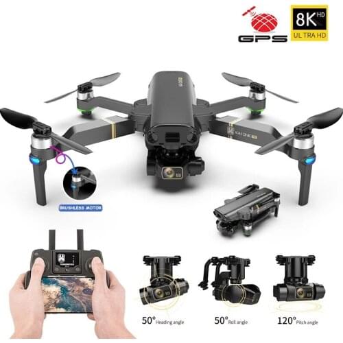 KAI ONE Pro GPS Drone 8K Dual Camera 3-Axis Gimbal Professional Anti-Shake Shoot Brushless Foldable Quadcopter RC Distance 1200M