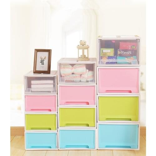 1PC New Plastic box underwear storage box wardrobe finishing box drawer bra underwear socks storage box OK 0455