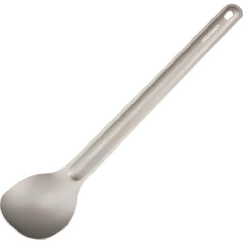 EDC Titanium Spoon Lightweight outdoor Tableware Long-handled Spoon Tools Camping picnic Spoon Travel