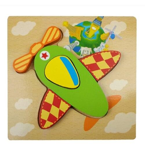 New Kids Colorful Three-Dimensional Wooden Puzzles Game Infant Children Toy Baby Enlightenment Early Educational Birthday Gift