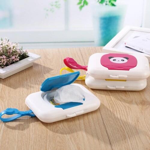 Plastic Automatic Wet Tissue Box Case Real Tissue Case Baby Wipes Press Pop-up Design Home Tissue Holder 16*12*4cm