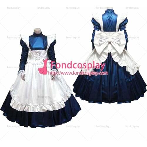 Sissy lockable PVC Maid Dress maid vinyl Uniform Tailor-Made[G1637]