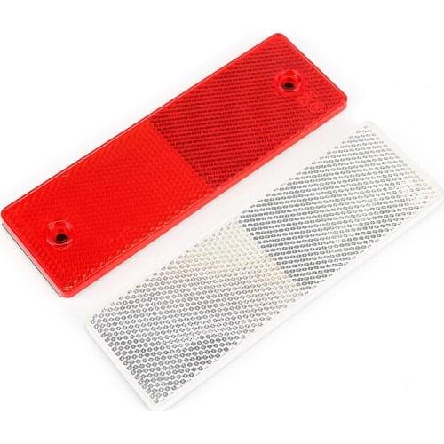 Adhesive Plastic Reflector Reflective Warning Plate For Car SUV Truck Motorcycle Safety Warning Car Accessories