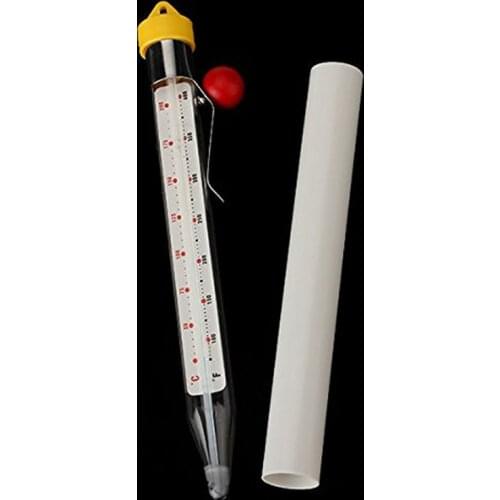 Food-safe Kitchen Thermometer Glass Temperature Read Stick Cooking Jam Sugar Candy Waterproof Mercury Free Easy to Read
