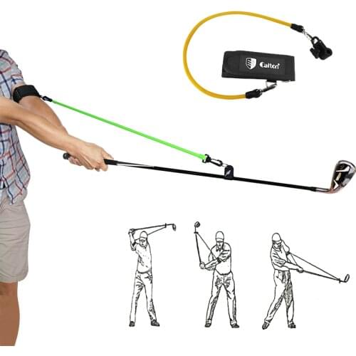 Golf Swing Trainer Latex Tube Strength Elastic Training Rope Golf Club Fixing Accessories Golf Equipment Resistance Aids Bands