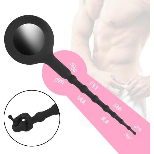 Penis Urethral Plug Vibrator For Men Urethra Dilators Sound Prostate Massager Butt Plug Male Masturbator 8 Speeds Erotic Toys